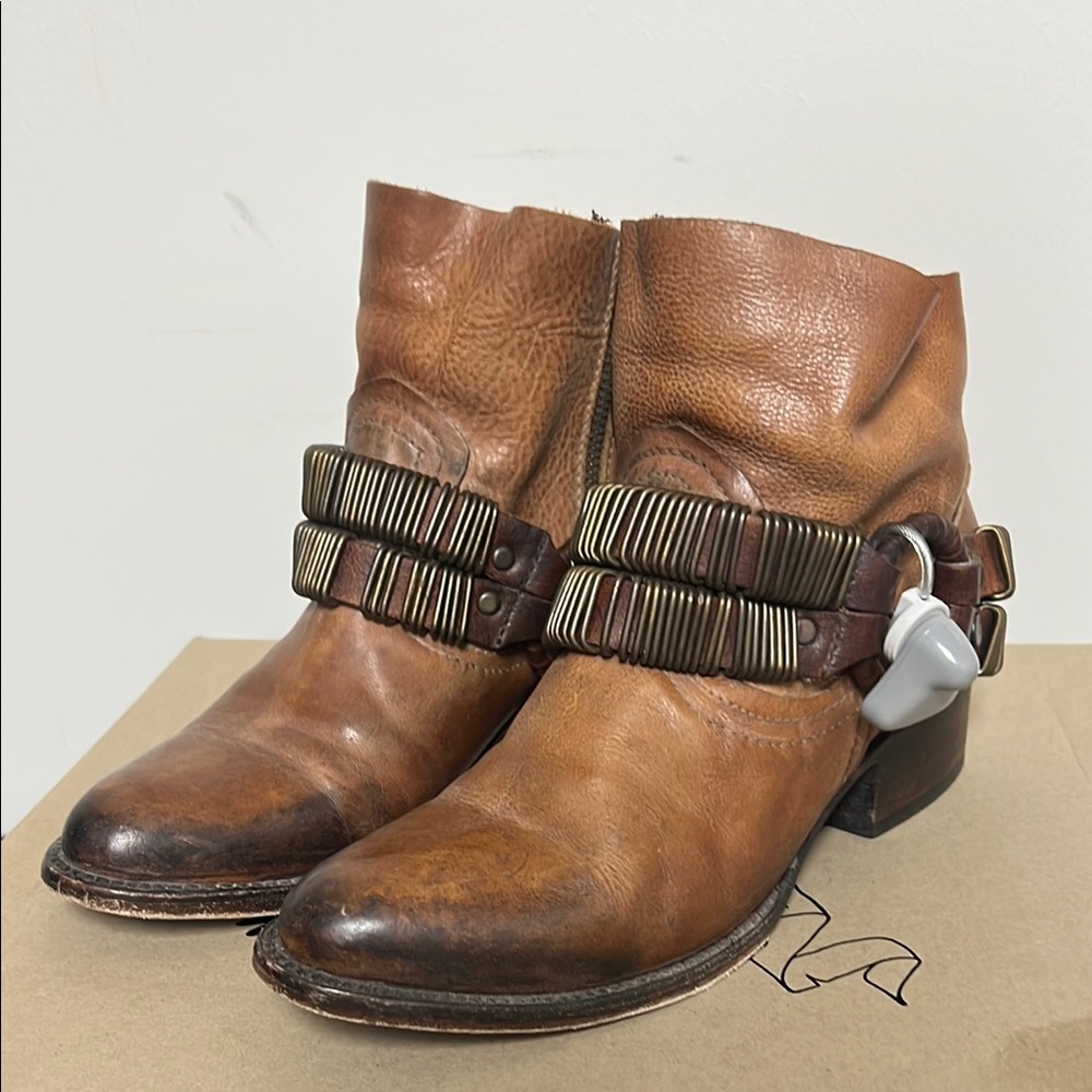 Freebird by Steven Tan Ankle Boots with Strap Accents